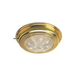 Picture of Sea-Dog Line 400198-1 Brass LED Dome Light - 4" Lens