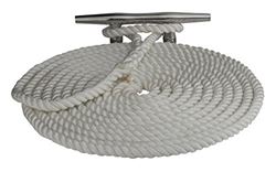 Picture of Sea-Dog Line 302116035WH-1 Sea Dog  Double Braided Nylon Dock Line, 5/8"X35' / White
