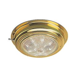 Picture of Sea-Dog Line 400208-1 Brass LED Dome Light - 5" Lens