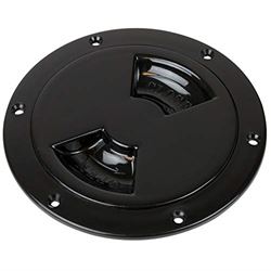 Picture of Sea-Dog Line 336185-1 Smooth Quarter Turn Deck Plate - Black - 8"