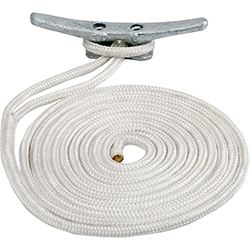Picture of Sea-Dog Line 302116050WH-1 Double Braided Nylon Dock Line - 5/8" x 50' - White