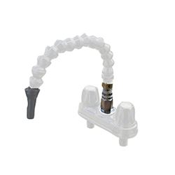 Picture of Empire Brass Company CRD-QDFLX-BLK 4" RV Quick-Disconnect Exterior Shower Faucet with Flex Spout Black