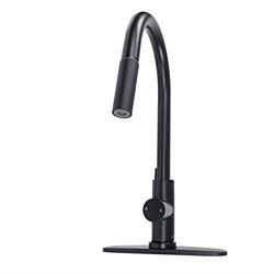 Picture of Empire Brass Company SL4000BMT-A RV Kitchen Faucet Single Handle Black Metal Lever