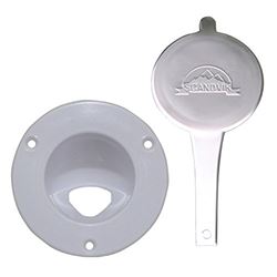 Picture of Scandvik 10029P Replacement Cup and Cap for Recessed Vertical Shower White