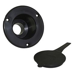 Picture of Scandvik 10262P Black Replacement cup and cap for recessed shower,1 Pack
