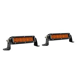 Picture of RIGID Industries 906705 SR-Series SAE 6 Inch LED Light Bar Amber PRO Lens Pair