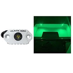 Picture of Black Oak LED MAL-G BLACK OAK MARINE ACCENT LIGHT GREEN LED WHITE HOUSING