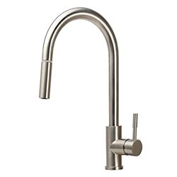 Picture of Dura Faucet DF-MK530SLK-SN RV Streamline Pull-Down Kitchen Faucet Satin Nickel