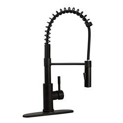 Picture of Dura Faucet DF-MK530SLK-MB RV Streamline Single Handle Pull-Down Kitchen Faucet Matte Black