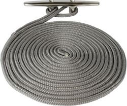 Picture of Sea-Dog Line 302112020GY-1 Premium Double Braided Nylon Dock Line - Gray, 1/2" D x 20' L