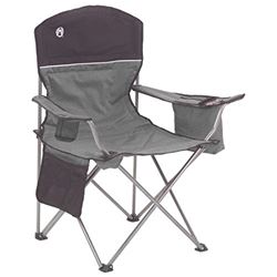 Picture of Coleman 2000034873 Camping Chair with Built-In 4-Can Cooler Grey/Black