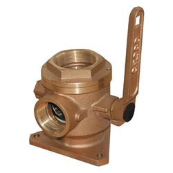 Picture of Groco SBV2500P 2-1/2" Bronze Safety Seacock with 2" NPT Side Port