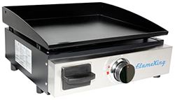 Picture of Flame King YSNFM-HT-200 Portable Propane Cast Iron Grill Griddle for RV and Outdoor Cooking