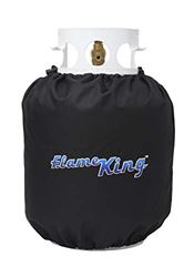 Picture of Flame King PTC-01 Propane Tank Cover for 20-lb Cylinders Black