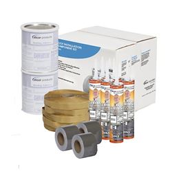 Picture of Dicor 435-CK-W Tufflex PVC RV Roofing Installation Kit White