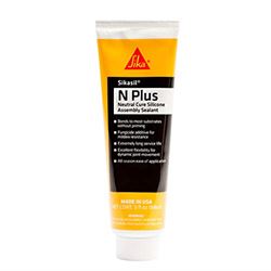 Picture of Sika 610572 Sikasil N-Plus Neutral Cure Silicone Sealant 3 oz Translucent