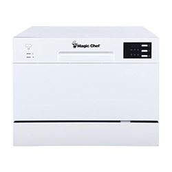 Picture of MagicChef MCSCD6W5 Energy Star 6-Place Setting Countertop Dishwasher White