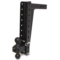 Picture of Bulletproof Hitches HD2014 Class 4 Adjustable Drop Hitch with Dual Ball Mount 14 Inch