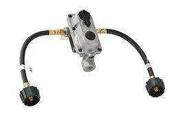 Picture of Flame King KT12ACR6 2-Stage Auto Changeover LP Propane Regulator with Two 12" Pigtails