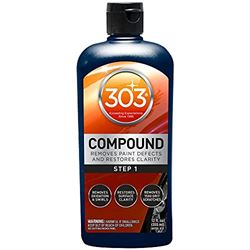 Picture of 303 Products 30705 Compound - Removes Paint Defects and Restores Clarity - Removes Oxidation and Swirls - Restores Surface Clarity - Removes 1500 Grit Scratches (Step 1), 12 fl. oz