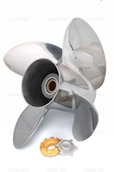 Picture of Solas 2453-133-15 HR Titan 4 Stainless Steel Propeller 13-1/4" x 15" Pitch 4-Blade