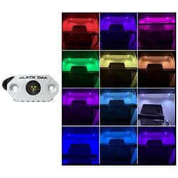 Picture of Black Oak LED MAL-RGB Black Oak Rock Accent Light - RGB - White Housing