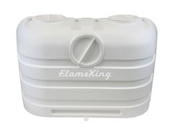 Picture of Flame King YSN-PCC-RV20-WHT Dual 20lb Propane Tank Cover White