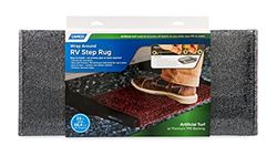 Picture of Camco 42945 Premium Wrap Around RV Step Rug 22" x 23" Gray Turf Material