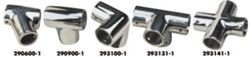Picture of Sea-Dog Line 293131-1 Rail Tees - Stainless, stainless 4-way corner fitting, 1in