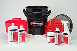 Picture of Shurhold 2466 Ultimate One Bucket System, 5 Gallon Bucket with Black Rope Handle, Multipurpose Bucket with Lid, Cleaning Bucket with Cleaning Supplies, Black