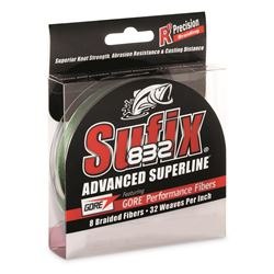 Picture of Sufix 660-030G 832 Braid Fishing Line 30lb Low-Vis Green 150 Yards