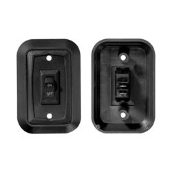 Picture of RV Designer S652 Single SPST Wall Plate Switch Black On/Off