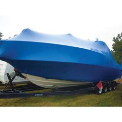 Picture of Dr. Shrink DS-147128B Blue 14' x 128' 7 Mil Shrink Wrap Film