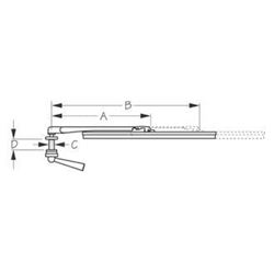 Picture of Sea-Dog Line 410054-1 Stainless Steel Wiper Arm 11-15 Inch Hinge Style