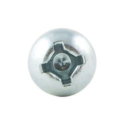 Picture of AP 012PTK5008X1 #8 x 1" Zinc Self-Tapping Pan Head Tri-Screw 500 Pack