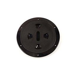 Picture of Beckson Marine DP84-B 8-Inch Screw-Out Deck Plate Black Diamond Pattern