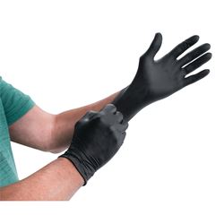 Picture of Performance Tool W89011 Black Nitrile Disposable Gloves - Medium, 100 Count