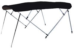 Picture of Carver Covers A(8SQ)4893UB-02 4 Bow 8' Pontoon Bimini Top with Boot Black Acrylic