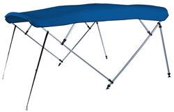 Picture of Carver Covers A(8SQ)4893UB-04 4-Bow 8' Pontoon Bimini Top with Boot - Pacific Blue