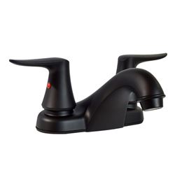 Picture of Valterra PF222706 Catalina Two Handle 4" Lavatory Faucet Hi-Rise Spout Matte Black