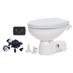 Picture of Jabsco 38245-4192RSP Quiet Flush E2 Raw Water Marine Toilet 12V Regular Bowl Soft Close