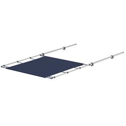 Picture of SureShade 2021026253 PTX Power Shade 51" Wide Stainless Steel Navy
