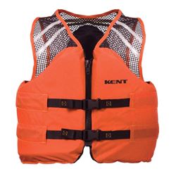 Picture of Kent Sporting Goods 150600-200-040-23 Mesh Classic Commercial Life Vest Large Orange