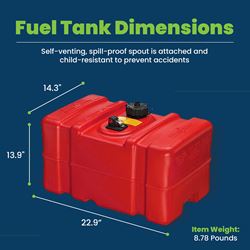 Picture of SCEPTER 8668 12 Gallon (tall Profile) Gas Tank