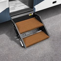 Picture of Prest-O-Fit 20287 Trailhead Step Rug 2-Piece Set Buckskin Brown for Lippert Solid Step