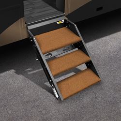 Picture of Prest-O-Fit 20289 Trailhead Step Rug 3-Piece Set for Lippert Solid Step - Buckskin Brown