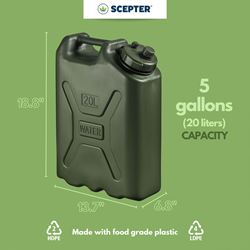 Picture of Scepter 05177 Military Water Container 5 Gallon Green