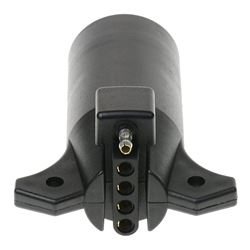 Picture of T-H Marine BE-TR-59395-DP Trailer Wiring Adapter - Round Style 7-Way to 5-Way Adapter, 12 Volt DC