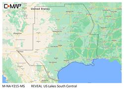 Picture of Lowrance M-NA-Y215-MS C-MAP Reveal Chart US Lakes South Central