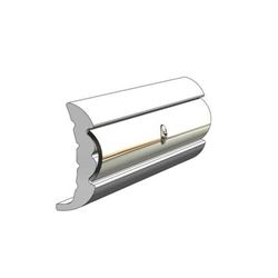 Picture of Taco Metals V21-9659BKA20D Rigid Rub Rail 1-19/32" Black 20 Foot Bulk